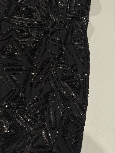 NEU Kleid The Population Allison V-Ausschnitt Paillettenkleid Midi Flügelärmel - Bild 8 von 15