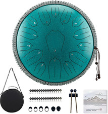 Tamburo Lingua Acciaio 13 Pollici 15 Note Pioggia Tamburo per Esterno Tasto D con Design Lotus