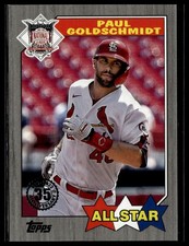 2022 Topps #87AS-27 Paul Goldschmidt 1987 All-Stars Black /299
