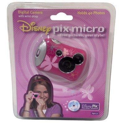 Disney Pix Micro Digital Camera Pink Mickey Mouse Ears Sealed New