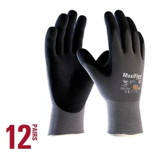 MaxiFlex Ultimate Men's X-Large Gray Nitrile-Coated Outdoor and Work Glove w/AD-