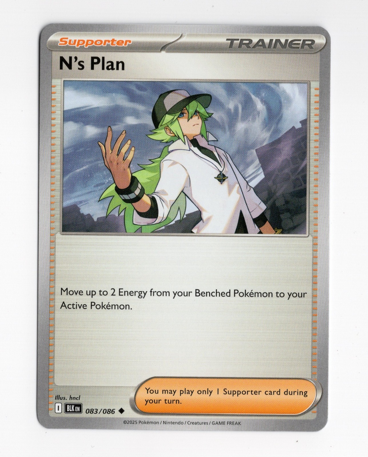 N's Plot 83/086  Near Mint  SV: Black Bolt Pokemon TCG 2025 RELEASE