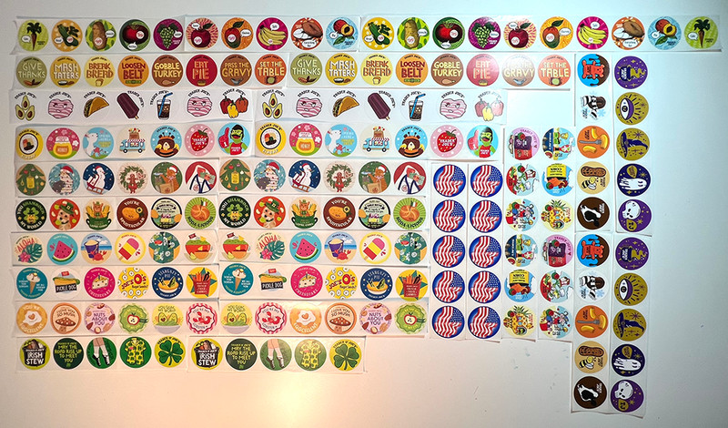 176 TRADER JOE'S Stickers - Includes KIMBAP, Halloween, St. Patrick's and More