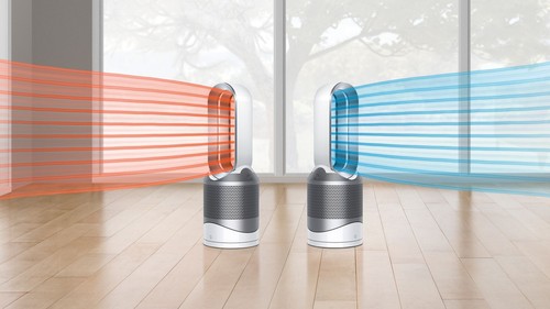 Dyson HP00 Pure Hot + Cool™ purifying fan heater (White/Silver) - Picture 6 of 8