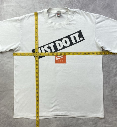 Vintage 90s Nike Just Do It Spell Out Single Stitch Shirt Size XL - Picture 3 of 6