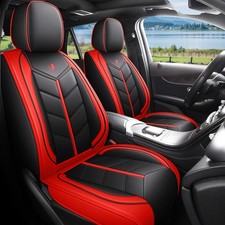 Luxury Leather Car Seat Covers Universal Fit 5-seat Front Rear Cushion Protector