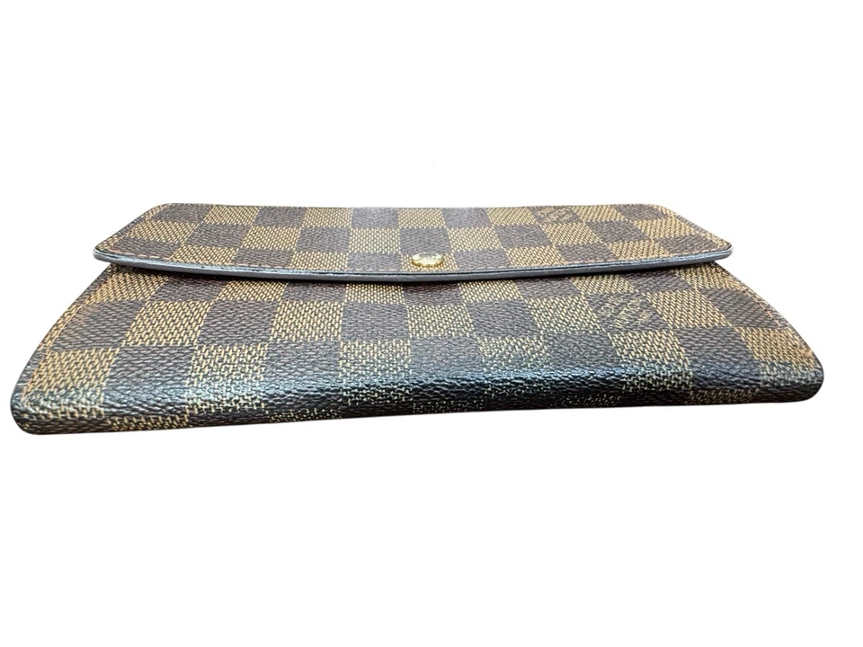Louis Vuitton Sarah Wallet Damier Ebene Long Bifold Porte-Feuille Authentic Box - Image 4 of 4