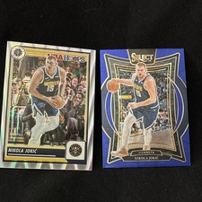 🏀 Panini NBA Hoops Premium Stock & Select Nikola Jokić Nuggets 2Card Lot 🏀