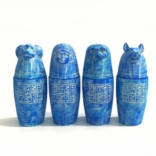 Mingzhang Egyptian Statue -Ancient Egyptian Four Sons of Canopic .Set of 4Pie...
