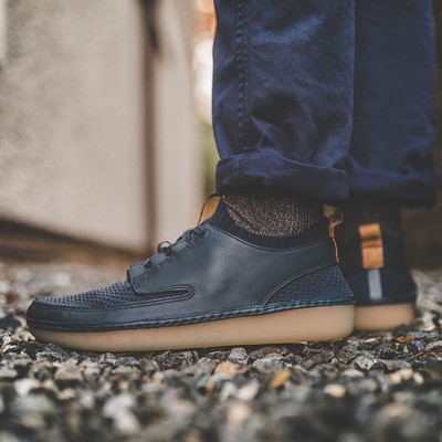 Clarks Nature IV Combi Shoes Navy Blue Casual Comfort Sneakers Men's Size 11