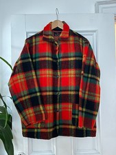 Hudsons Bay Vintage Wool Plaid Coat Jacket  RARE FIND 