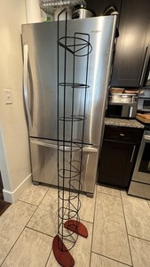 Atlantic PacMan 93, CD DVD Video Game Storage Tower Rack, Metal/Cherry Wood, 5ft