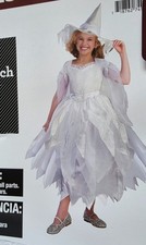 New Wicked Wizard of Oz White Witch Girl's Halloween Costume dress Hat