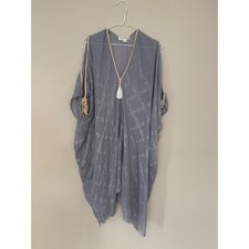 Pool To Party Open Shoulder Dress in Woven Shine Fabric Tassel Made in USA
