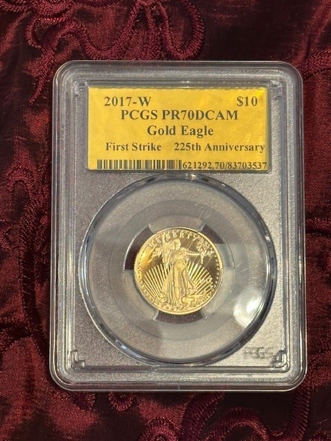 2017-W 1/4 oz Proof American Gold Eagle PR-70 DCAM First Strike PCGS