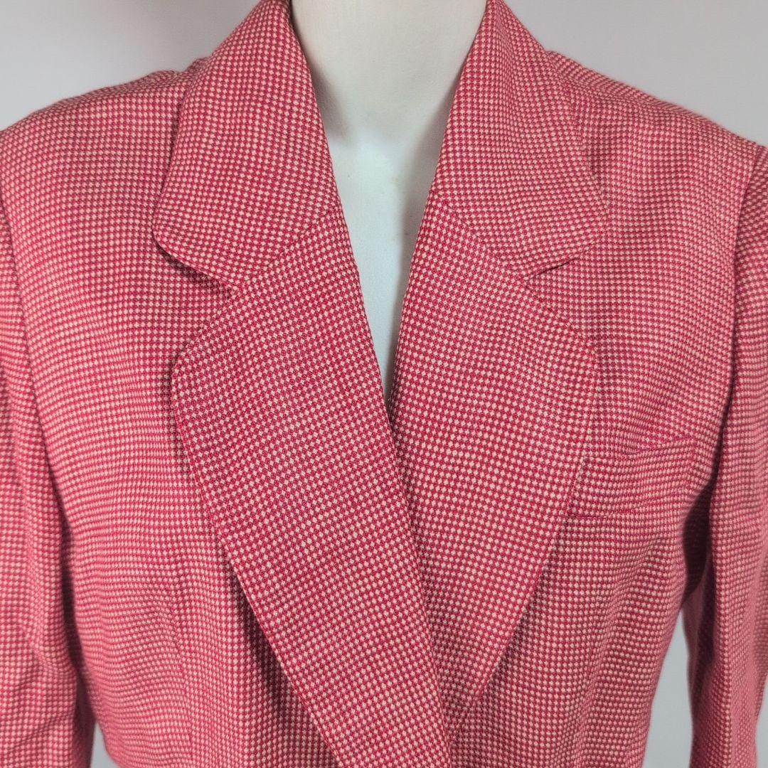 Christian Dior Linen Checked Pattern Tailored Jac… - image 20