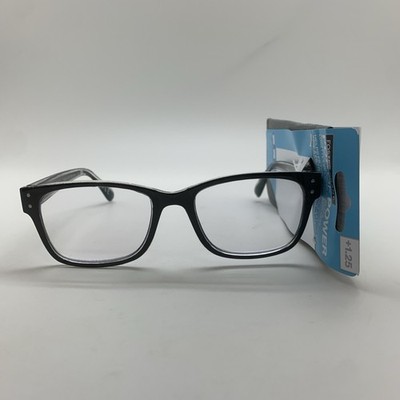 FOSTER GRANT POP OF POWER Reading Readers glasses +1.25 TRISTAN BLK BI FOCAL