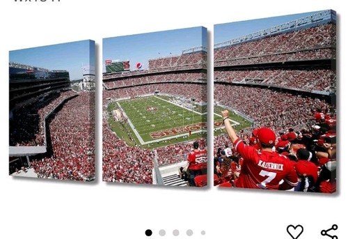 Levi's Stadium San Francisco 3 Panel Canvas - 13" W X 18" H - Picture 1 of 3