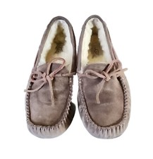 UGG Dakota Slippers Women's 7 House Shoes Brown 5612 Moccasin Loafers Sherpa