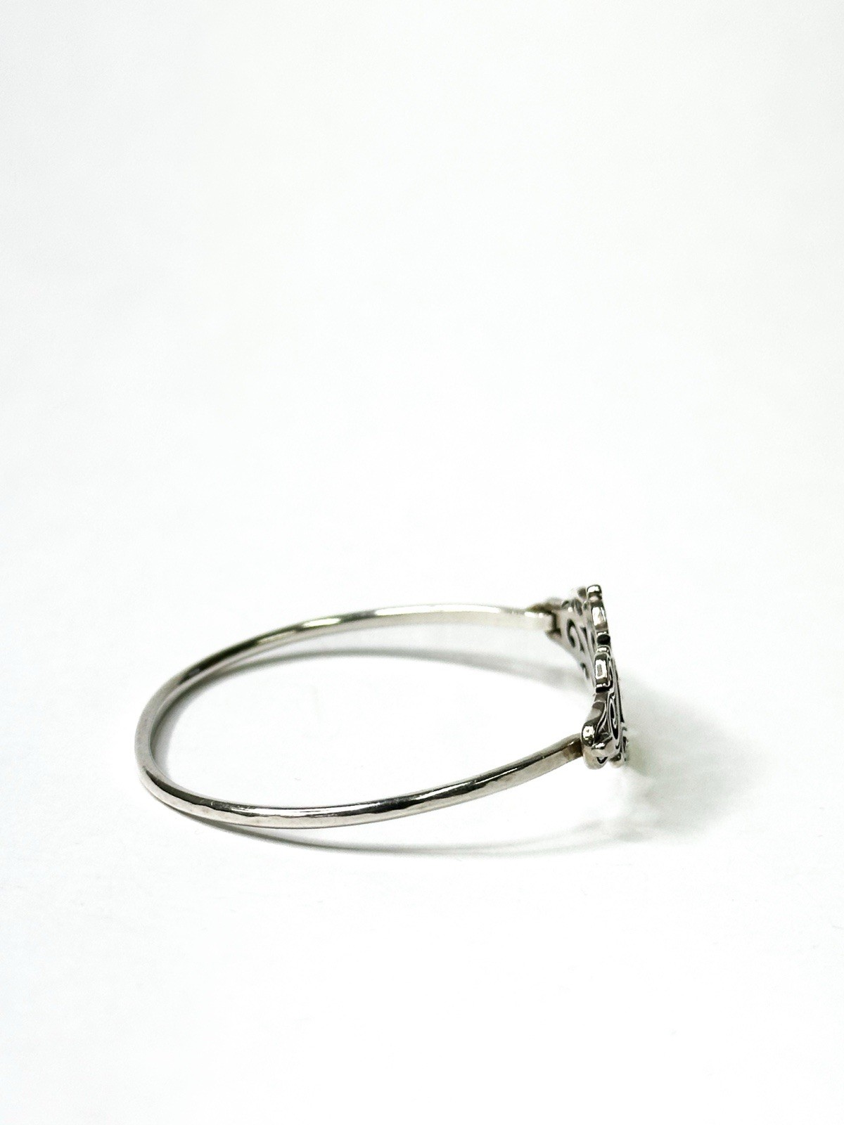 STERLING SILVER JAMES AVERY HINGED BANGLE BRACELET - image 4
