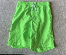 Lands End Boys Bright Green Swim Trunks Size XL 14-16