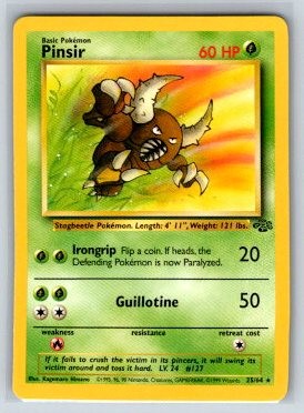 Pinsir (25) Unlimited Rare Jungle 25/64 NM