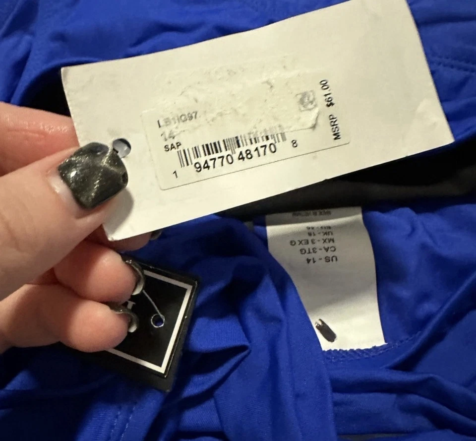 La Blanca High Cut Bikini Bottom Size 14 - Image 3 of 4