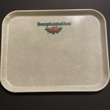 Souplantation Restaurant Tray, Vintage 18x14" with old logo, plastic, no chips