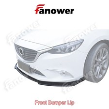 Carbon Look Front Bumper Splitter Spoiler Lip Kit For Mazda 6 Atenza 2014-2018