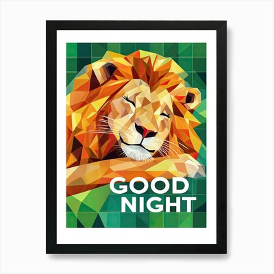 Bright Paw Hugs Gute Nacht Kinder Gerahmtes Wandbild Poster Leinwanddruck Bild