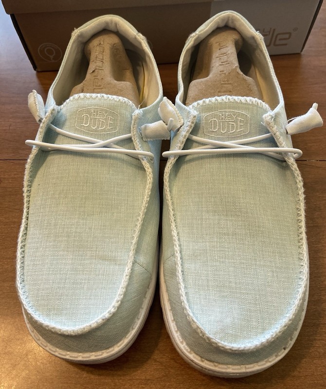 Hey Dude Wendy Boho Stitch Women's Shoes Sky Blue 40057-426  Loafers Size 11