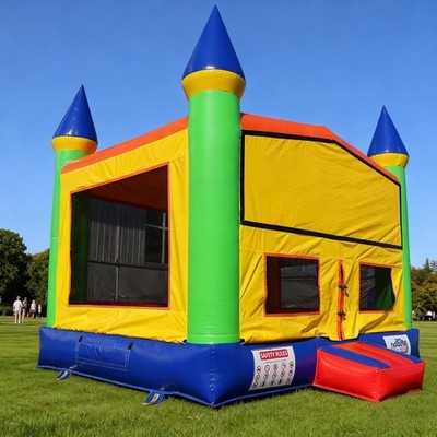 13FT Inflatable Bounce House Kids Royal Castle Play Jumping House with Blower