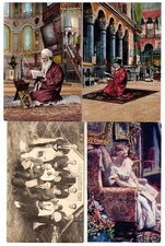 Deltiology / BOOKS AND READING AS DEPICTED BY THE PICTURE POSTCARD 1900-1950- 47