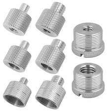 8 Pcs Mic Stand Adapter Mic Thread Adapter Set, 5/8 Female to 3/8 Male and 3/...
