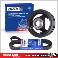 Harmonic Balancer Serpentine Belt for Chevy Express Yukon Sierra Savana Escalade