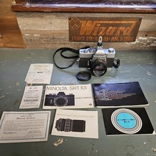 Minolta SRT-101 35mm Film Camera W/ 1.7 49mm Lens PARTS/REPAIR