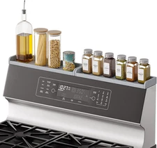 SpaceAid 30" Wide Kitchen Shelf Organizer for 30" Wide, Gray, Gray 