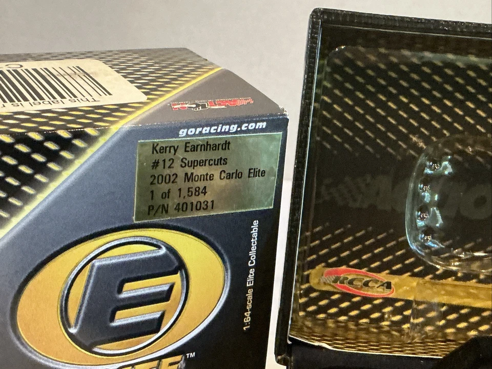 2002 KERRY GAINHARDT #12 Supercuts Monte Carlo ELITE 1 de 1584 P/N 401031 - Imagem 3 de 4