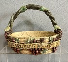 Grape & Vine Resin Basket — photo 1