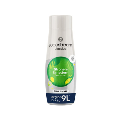 Sodastream Sirup Zitrone-Limette Ohne Zucker, 1X Flasche Ergibt 9 Liter Fertigge