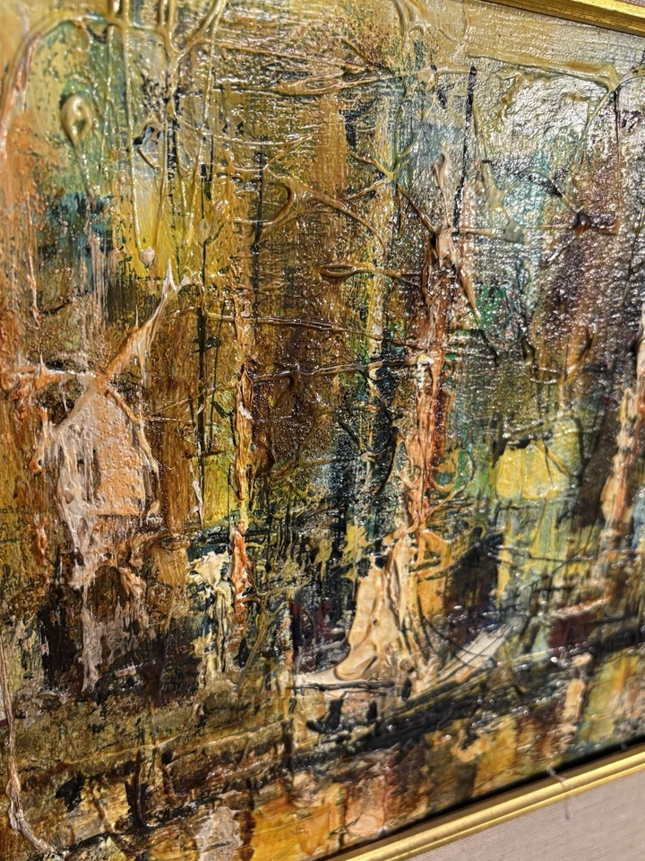 Pintura al óleo Danny Garcia 1969 firmada original Foto 2 de 4