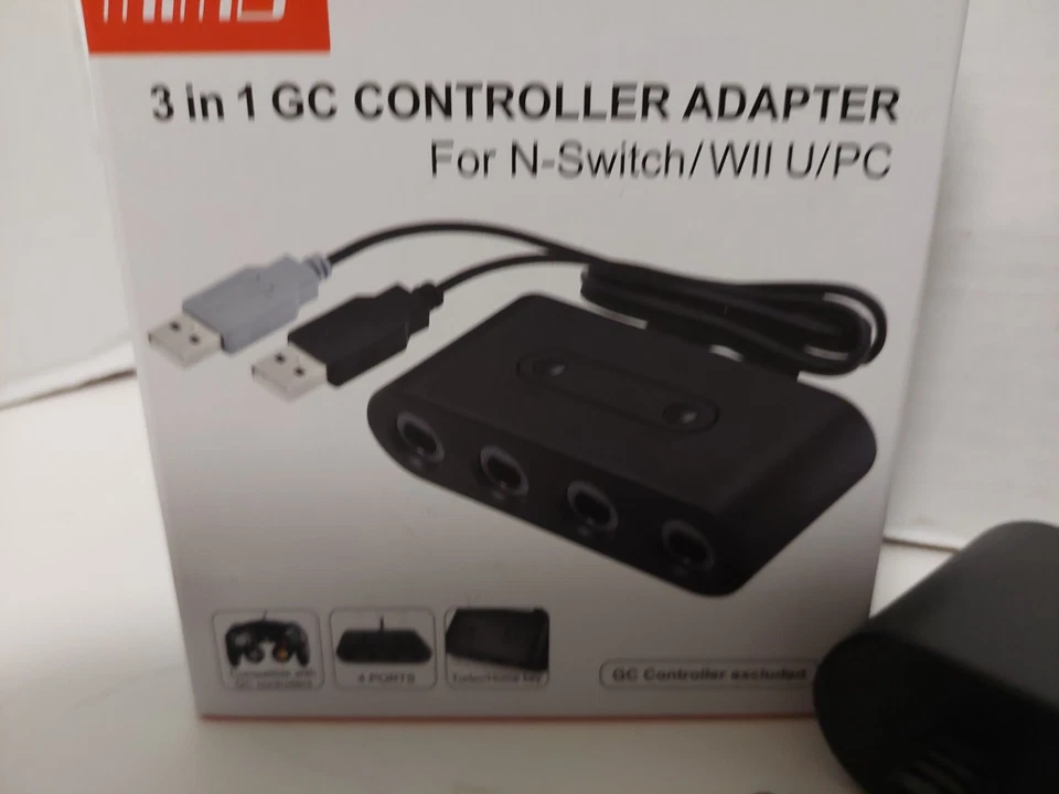 Mind 3-in-1 GC Controller Adapter for Nintendo Switch/Nintendo Wii U/PC New - Image 4 of 4