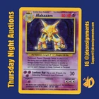 1999 POKEMON BASE SET UNLIMITED #1 ALAKAZAM - HOLO - MP