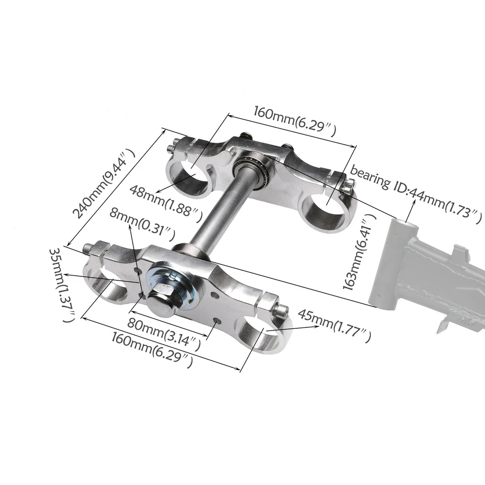 Horquillas delanteras + brazo oscilante 17"+ 14" rueda freno de disco para pit bike Yamaha YZ85 CR85 Foto 3 de 4