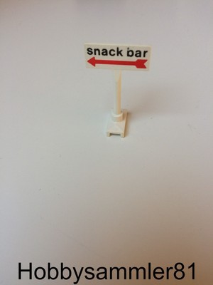 Lego® 676p01 Snack Bar Schild aus Set 675 Schilder Straßenschilder #2