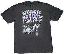 Marvel New Adult T-Shirt -Distressed Black Panther