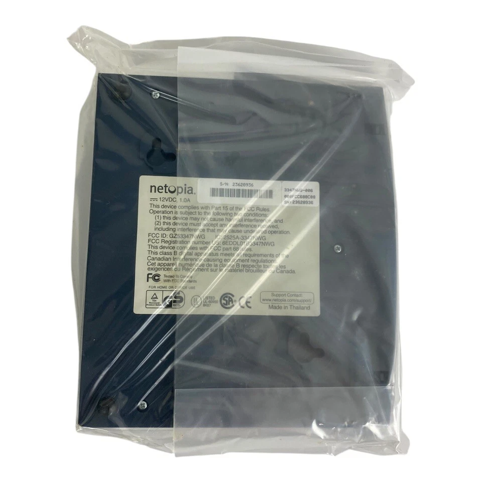 Netopia 3347WG Router Modem 4-Port 3347NWG-006 NOS NEW - Image 4 of 4