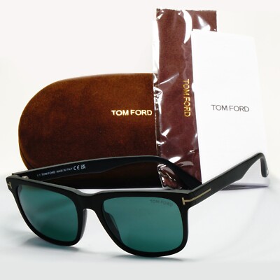 Tom Ford Sunglasses Stephenson Black Matte Green Square FT0775 TF