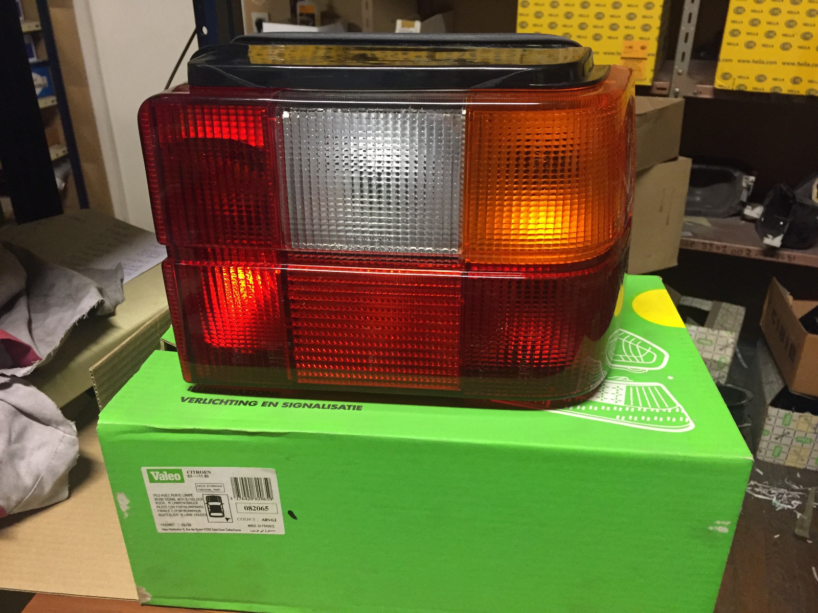 Feu complet arriere droit neuf 082065 pour Citroen BX phase 1 rouge et orange