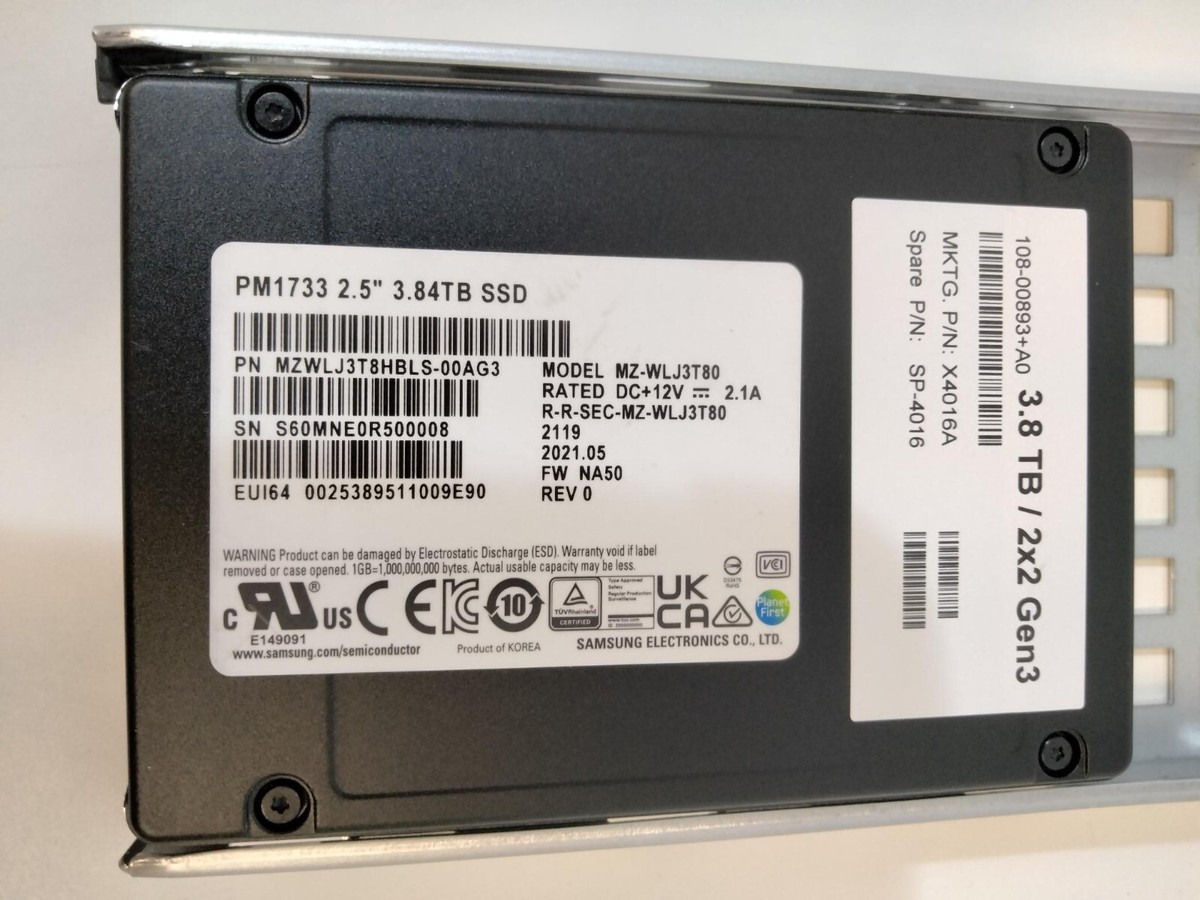 NetApp X4016A 3.84TB NVMe SSD NS224 108-00893 | eBay